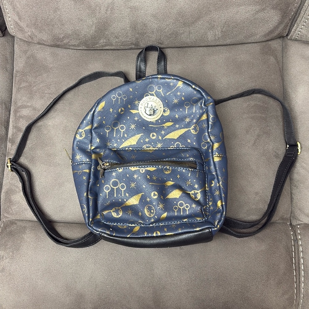 Harry Potter Navy & Gold Quidditch Mini Backpack